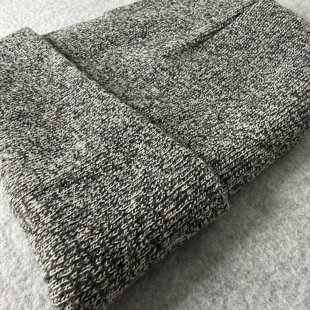 Roots Gray Black White Cuffed Beanie Hat Minimalist One Size Winter Outdoor Knit